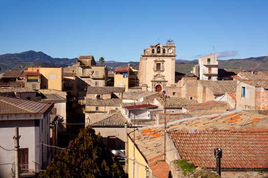 View of St. Giuseppe church, Leonforte
