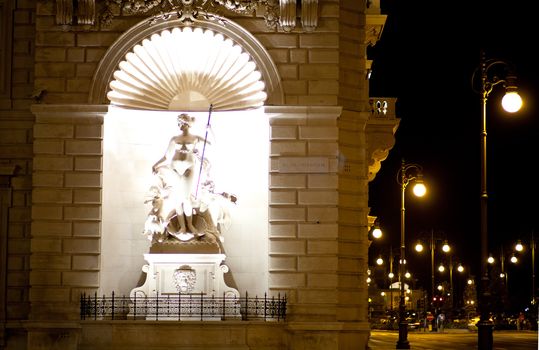 Venus statue inside a niche, Trieste - Italy