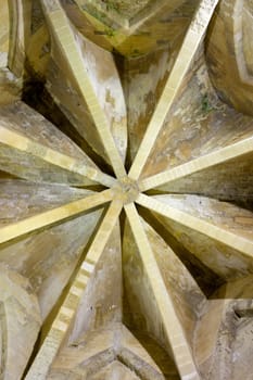 View of Ceiling of Frederick tower, Enna - Italy