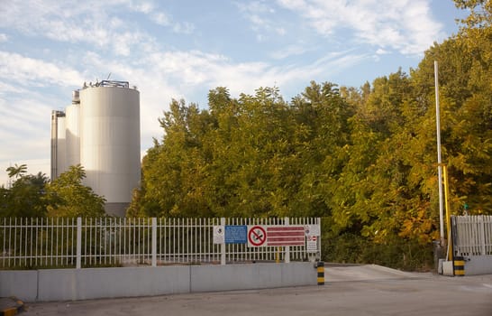 View of silus of Paper mill in Trieste