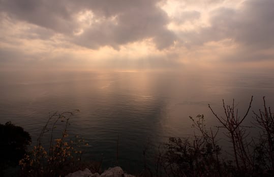 Cloudy sky on the sea, Duino - Trieste, Italy