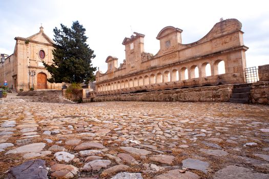 Granfonte, Baroque fountain in Leonforte, Sicily - Italy