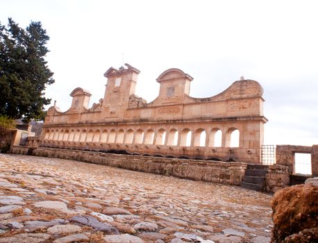 Granfonte, Baroque fountain in Leonforte, Sicily - Italy