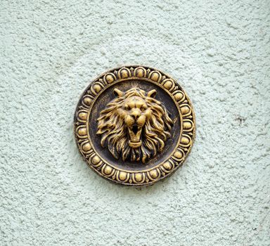 Lion sculpture, decoration for building