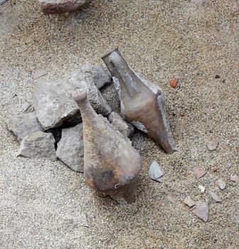 Ancient Vase in the sand