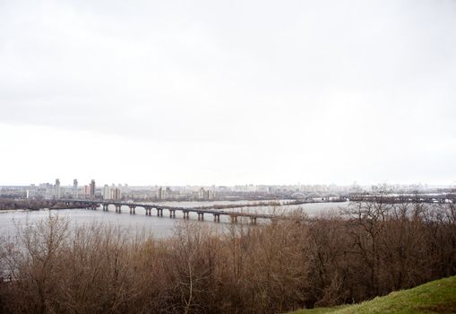 Viev of Dnieper river, Kiev - Ukraine