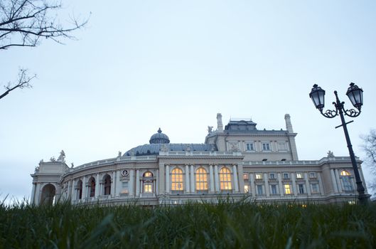 View of Opera and ballet house in Odessa, Ukraine