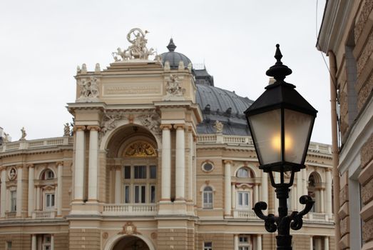 View of Opera and ballet house in Odessa, Ukraine