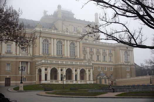 View of Opera and ballet house in Odessa, Ukraine