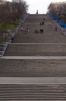 View of the Potemkin steps in Odessa, Ukraine