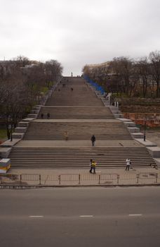 View of the Potemkin steps in Odessa, Ukraine