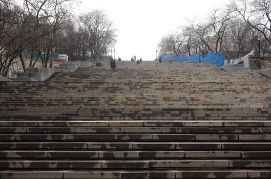 View of the Potemkin steps in Odessa, Ukraine