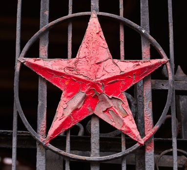 Photo of a iron Red Star Socialist