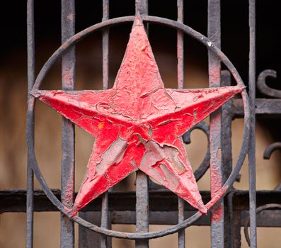 Photo of a iron Red Star Socialist