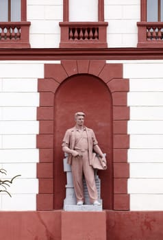 Sculpture of a worker, Odessa memorial dedicated to local heroes of the Soviet Union