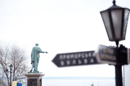 City signal, Monument to Rishelie Dyuk, Odessa - Ukraine
