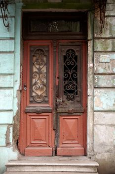 Door of a poor house