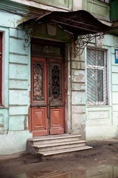Door of a poor house