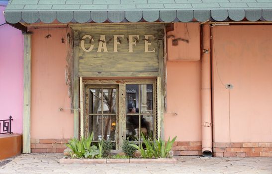 Entrance of a Coffee bar in Odessa