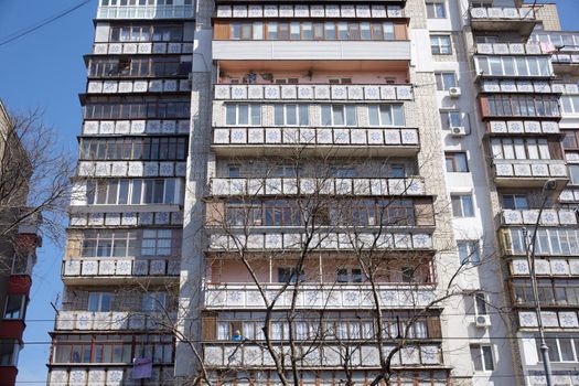 Soviet-era apartment block in Odessa - Ukraine