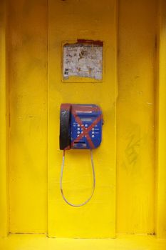 Photo of Yellow public telephones in Odessa
