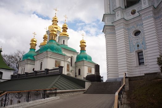 View of Pechersk Lavra monastery in Kiev, Ukraine