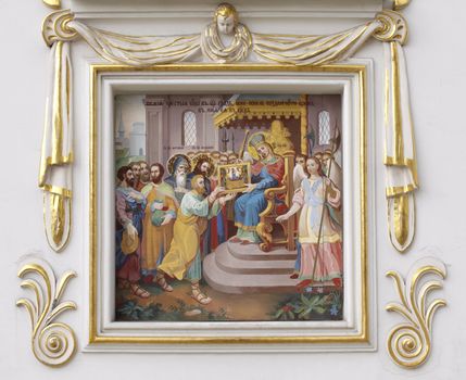 Fresco of Pechersk Lavra monastery, Kiev - Ukraine