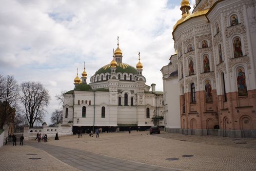 View of Pechersk Lavra monastery in Kiev, Ukraine