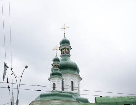 View of Pechersk Lavra monastery in Kiev, Ukraine