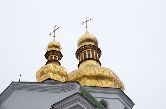 View of Pechersk Lavra monastery in Kiev, Ukraine