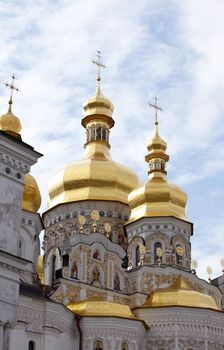 View of Pechersk Lavra monastery in Kiev, Ukraine
