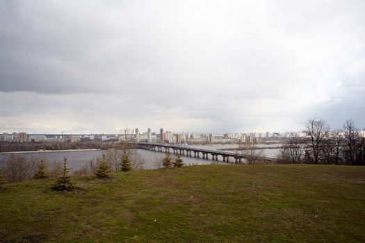 Viev of Dnieper river, Kiev - Ukraine
