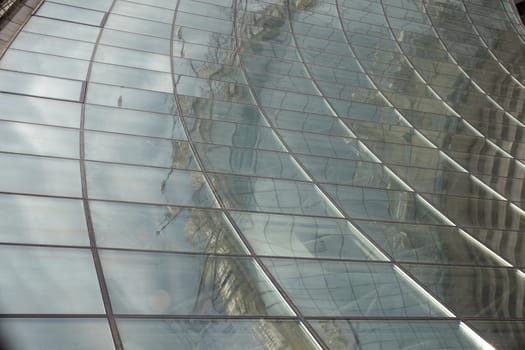 Viev of Glass dome in Kiev