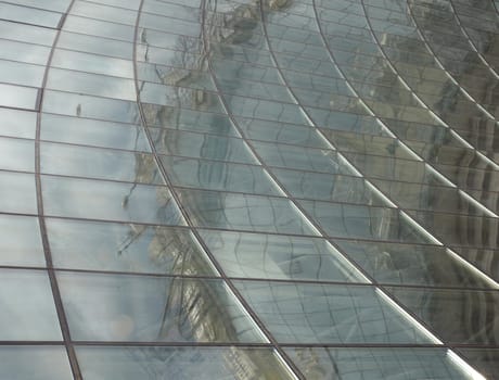 Viev of Glass dome in Kiev