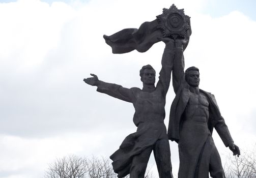 Monument to Reunion of Ukraine and Russia in Kiev, Ukraine