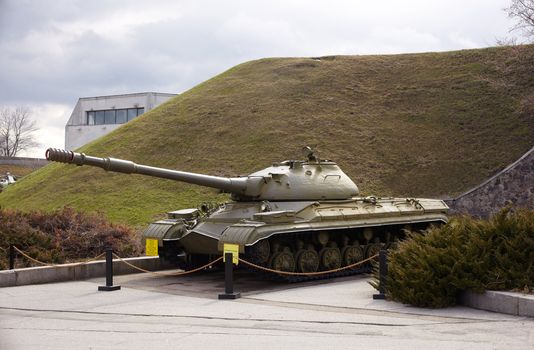 Ukrainian and soviet tank, War museum Kiev