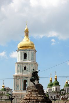 Monument of famous Ukrainian Hetman Bogdan Khmelnitsky