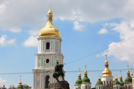 Monument of famous Ukrainian Hetman Bogdan Khmelnitsky