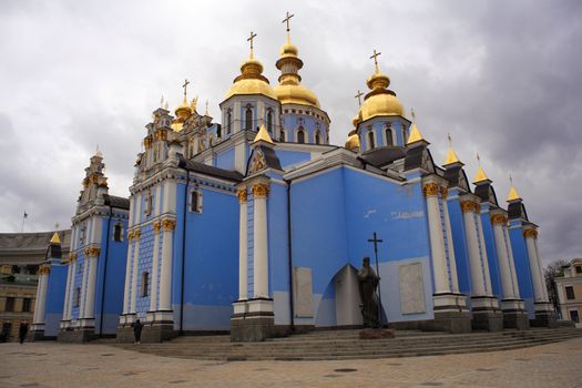 View of St. Michael's cathedral in Kiev, Ukraine