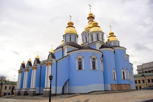 View of St. Michael's cathedral in Kiev, Ukraine