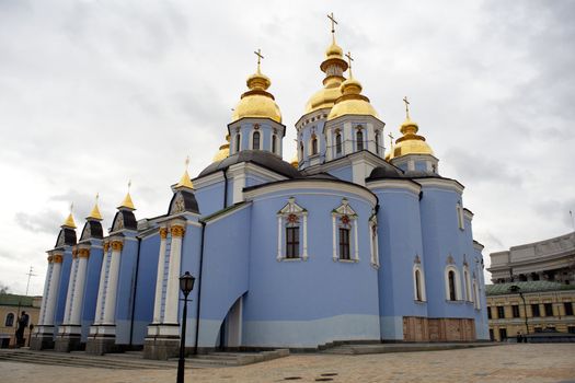 View of St. Michael's cathedral in Kiev, Ukraine