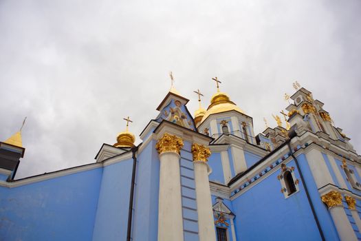 View of St. Michael's cathedral in Kiev, Ukraine