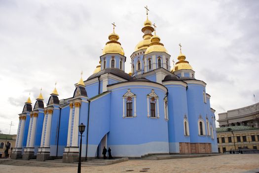 View of St. Michael's cathedral in Kiev, Ukraine