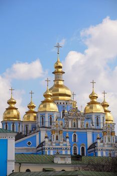 View of St. Michael's cathedral in Kiev, Ukraine