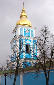 View of St. Michael's Bell Tower in Kiev, Ukraine