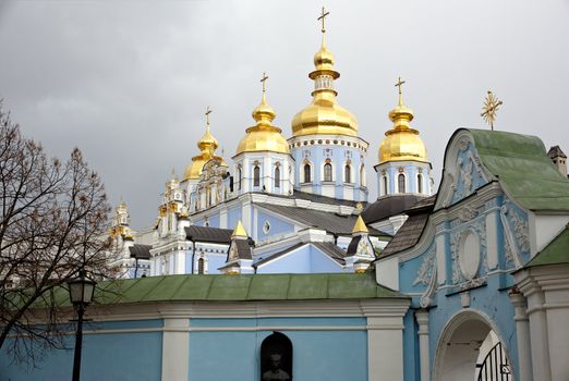 View of St. Michael's cathedral in Kiev, Ukraine