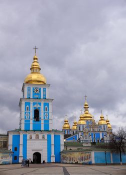 View of St. Michael's Bell Tower in Kiev, Ukraine