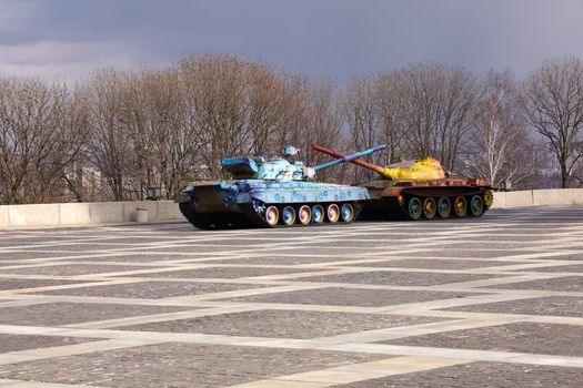 Hippy tanks in Kiev, Museum of the Great Patriotic War - Ukraine