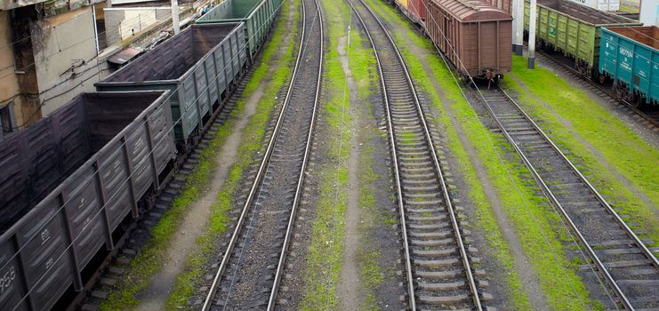 Photo of Goods wagons with coal dust, Odessa railway station