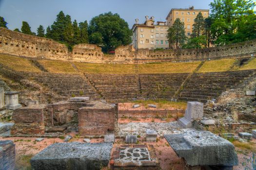 Roman Theater in Trieste, Italy